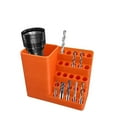 thumbnail image 3 of Drill Bit Storage Rack, Screwdriver Bits Holder, Multi Holes Drill Organizer, Tool Holder with Cup Storage, Garage Tool Organizer, Workshop Storage Rack, Space Saving Tool Rack, 3 of 4