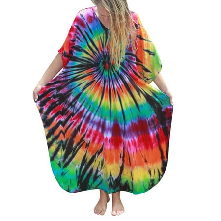Valueadd Women s Summer Quick Drying Dye Loose Size Vacation Robe Beach Skirt Bikini Shirt Cover Up Cover Ups for Swimwear Women