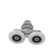 thumbnail image 3 of Corredores para puerta de ducha de aleación de zinc liso 23 mm, 25 mm Rodillos dobles para puerta de ducha (4 piezas), 3 of 5
