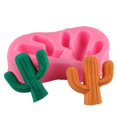 thumbnail image 3 of Molde de silicona para pastel, planta, patrón de Cactus, postres, Chocolate, hornear, herramienta de fabricación de moldes DIY, 3 of 5