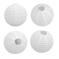 thumbnail image 3 of Hand Painted Paper Lanterns, Birthday Gift Practical Hand Painted Round Paper Lanterns Pure White  For Party For Wedding For, 3 of 8