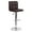 Brown, variant on Flash Furniture Kathleen Contemporary White Quilted Vinyl Adjustable Height Barstool with Chrome Base