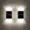 Cold White, variant on HESHENG Solar Wall Lights Up Down LED Lamps 2 Pack , Waterproof Outdoor Lights for House, Exterior Light Fixture Small, Lampara LED De Pared for Patio, Doors, Fence etc (Warm White)