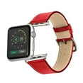 thumbnail image 4 of FIEWESEY Apple Watch Band Leather 44mm 45mm 49mm Mens Apple Watch Leather Band Replacement Band for Apple Watch Series Se Series 9/ 8/ 7/ 6/ 5/ 4/ 3/ 2/ 1/Ultra 49mm/Ultra 2(Red), 4 of 5