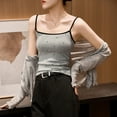 thumbnail image 3 of Gfyviroh Women's Cotton Cami Tops Casual Sleeveless Spaghetti Strap Tops Thin Comfortable Summer Slim Undershirts, 3 of 7
