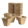 thumbnail image 1 of koolsoo 100 Pcs Pots de Pépinière Réutilisables pour Intérieur Conteneurs Décoratifs Modernes Carrés, 1 of 9
