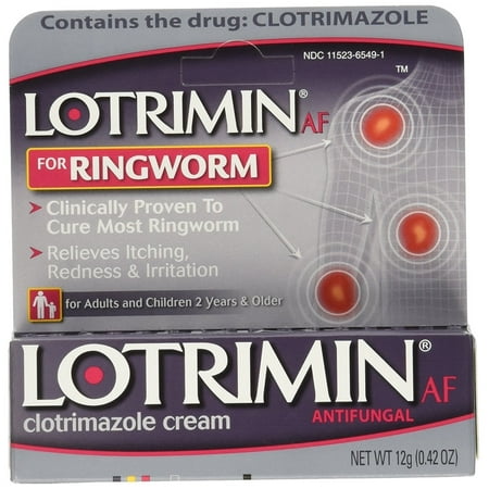 Lotrimin AF Ringworm Antifungal Treatment Cream, 0.42 Ounce (Best Antifungal Treatment For Skin)