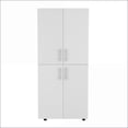 thumbnail image 4 of Armoire, 4-Door Slim with Ample Storage | White | Melamine, 4 of 6