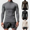 thumbnail image 6 of CENL Mens Slim Muscle Active Sports Fit Long Sleeve T Shirts Gym Quick Drying Tee Top, 6 of 8