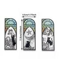 thumbnail image 3 of Matoen Translucent Cute Cat Bookmarks Creative Book Page Clip, Aesthetic Abstract Bookmark for Reading Lovers Book Supplies, 4.6"x1.8", 6PCS, Black Cat & Flower, 3 of 4