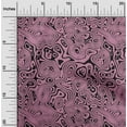thumbnail image 2 of oneOone Cotton Silk Dusty Purple Fabric Moire Dress Material Fabric Print Fabric By The Yard 42 Inch Wide, 2 of 4