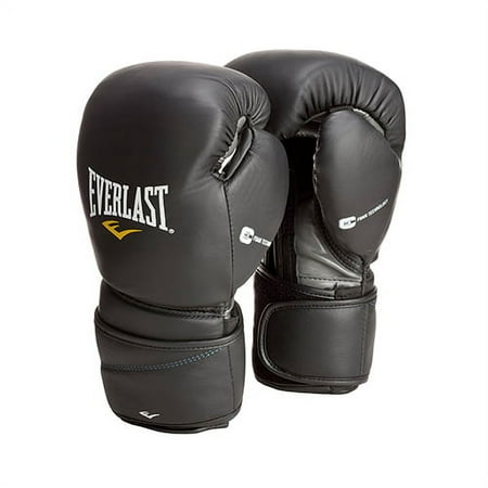 Everlast Black 14oz ProTex2 Leather Training Gloves