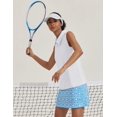 thumbnail image 6 of Pinspark Golf Shirts for Woman Sleeveless Tennis Tank Top UPF 50+ Workout Tee with Zipper V Neck Athletic Tops Quick Dry Exercise T Shirt, 6 of 6