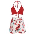 thumbnail image 1 of Conjuntos de Camisas Para Mujer Estampado Floral Cintura Deportiva Traje de Cintura Moda Casual Traje de Tres Piezas Odeerbi ODB125459, 1 of 9