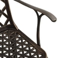 thumbnail image 3 of vidaXL Ensemble Bistro 3 Pcs Aluminium Coulé Bronze, 3 of 5