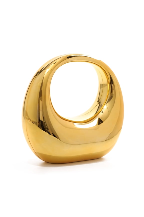 Gold Acrylic Clutch Purse for Women Moon Hape Top Handle Handbag Colorful Clear Shoulder Evening Bag with Chain