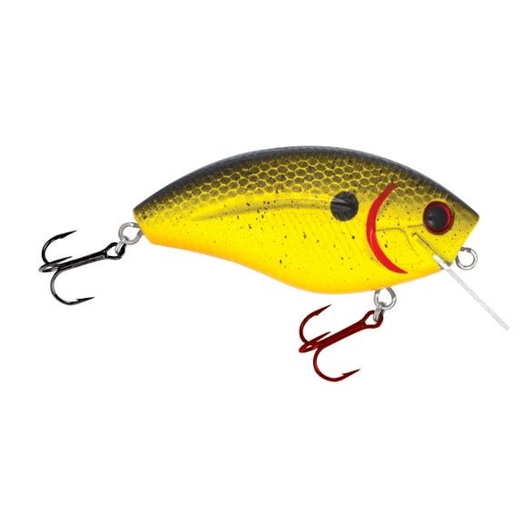 Livingston Lures HOWELLER DMC SQ-Chartreuse Splatter Shad