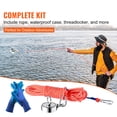 thumbnail image 3 of KFFKFF Magnetic Fishing Set, 1200lbs 2.95inch Diameter Dual-Faced Fishing Magnets, Powerful Neodymium Magnet accompanied by Sturdy 65FT Rope, Clasping Hook, Water-Resistant Case, Gloves, Threadlocker, 3 of 9