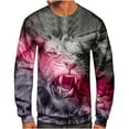 thumbnail image 1 of RKSTN Chandail à Capuche pour Hommes Mode Automne Chandail en Molleton Doux Col Rond Imprimé Léopard T-shirt Non Positionné Décontracté Sport Manches Longues Haut Chandail Chandail en Molleton pour Hommes, 1 of 4