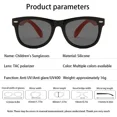 thumbnail image 3 of Nueva marca de moda, gafas de sol de Color para niños, sombrilla Anti UV para bebés, gafas de protección contra luz azul, gafas de sol para hombres y mujeres UV400, 3 of 5