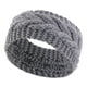 thumbnail image 5 of Diadema De Punto Elástico Para La Cabeza, Bandas Gruesas Para El Cabello Para Niñas, Mujeres, Entrenamiento, Gris Sunnimix Envolturas de punto para la cabeza, 5 of 8