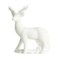 thumbnail image 2 of CSCHome Home Decor White Ceramic Deer Modeling Crafts Room Office Ornaments 3.5X1.2X3.5inch, 2 of 5