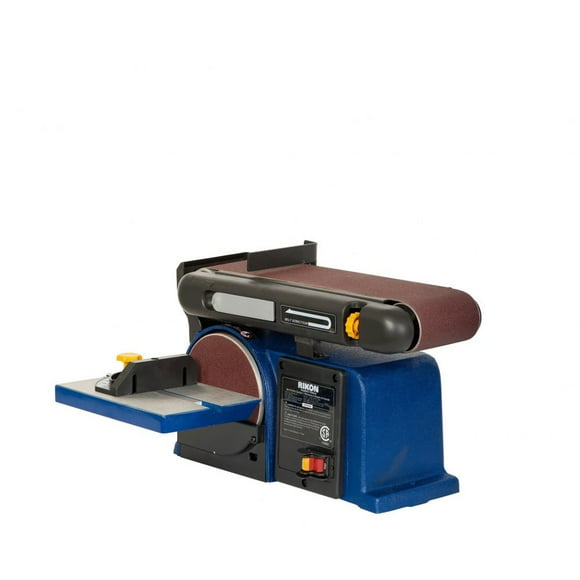 RIKON 50-112 Power Tools Cast Iron Vibration Free Wide Belt 6 inch Disc Sander