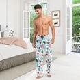 thumbnail image 7 of Beautiful Flamingo Men's Pajama Pants, Soft and Comfortable Lounge Sleep Bottoms with Pockets, Men's Sleepwear with Custom Print, Large, 7 of 7