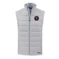 thumbnail image 2 of Men's Cutter & Buck Gray Inter Miami CF Evoke Hybrid Eco Softshell Recycled Full-Zip Vest, 2 of 3