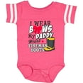 thumbnail image 3 of Inktastic I Wear Bows My Daddy Wears Fireman Boots Girls Baby Bodysuit, 3 of 5
