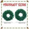 thumbnail image 2 of 1Pc Artificial Spruce Christmas Wreath for Front Door,Christmas Green Artificial Wreath DIY Faux Plain Wreath Green Farmhouse Cabinet Wreath Indoor Outdoor Wall Christmas Party Decoration,30cm,11.81", 2 of 7