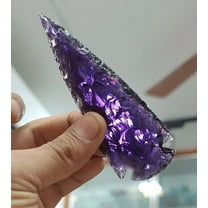 Amethyst Spearhead Large Arrowhead Crystal - Purple Healing Gemstone for Jewelry