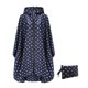 thumbnail image 1 of Naiovety Mujeres Hombres Chubasquero Adultos Chubasquero Transpirable Poliéster Impermeable Impermeable Senderismo Viajes Capa impermeable plegable Paraguas de lluvia punto azul oscuro Naiovety HA083063-16, 1 of 6