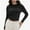 Black, variant on Womens Long Sleeve Shirts Basic Crop Tops Going Out Fall Fashion Slim Fit