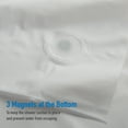 thumbnail image 3 of Bath Bliss 2 Pack PVC Splash Guard Bathroom Shower Liner in Solid White, 3 of 5