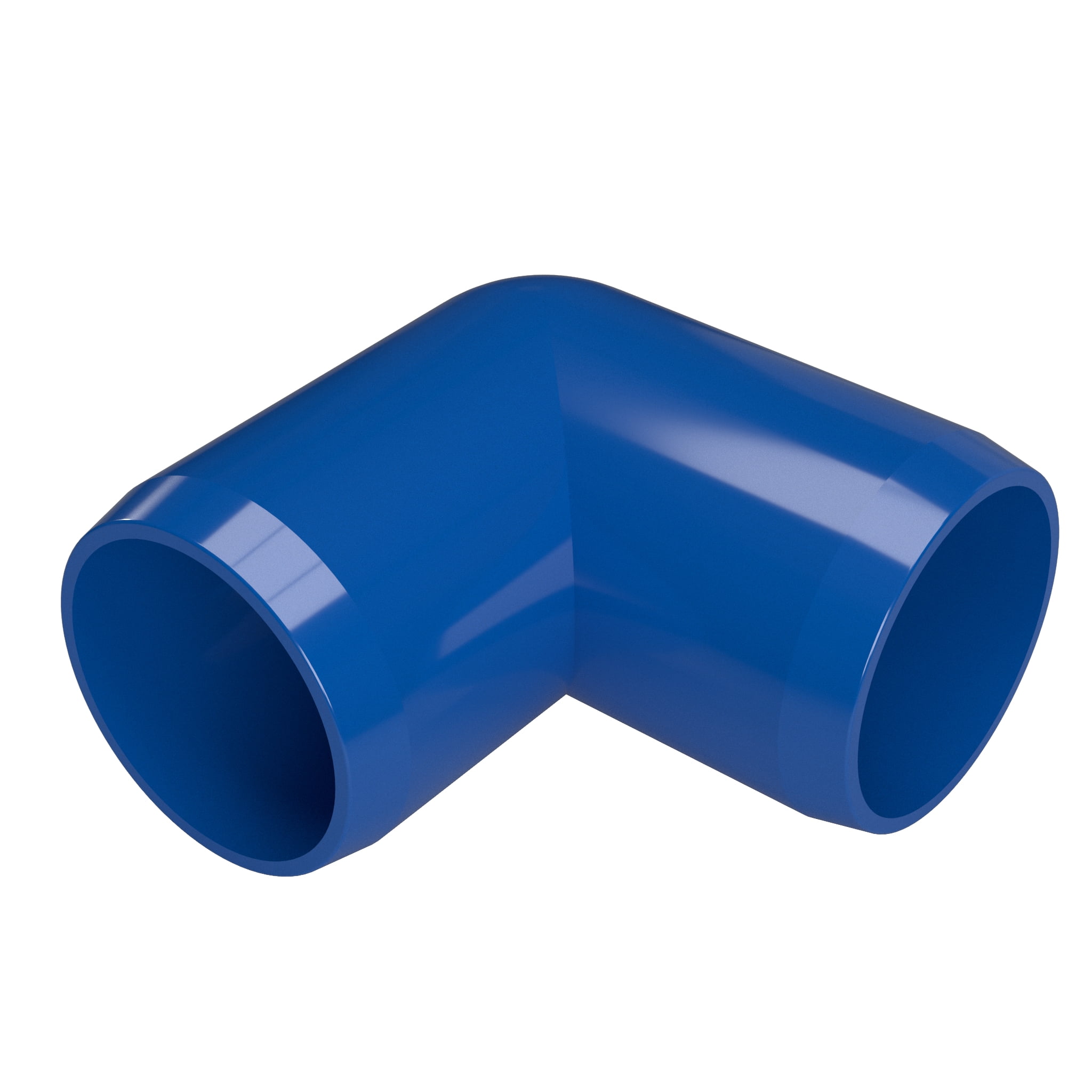 FORMUFIT F03490E-BL-8 90 degree Elbow PVC Fitting, Furniture Grade, 3/4' Size, Blue , 8-Pack