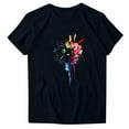 thumbnail image 2 of Cilsoka Trendy Shirts for Women Summer, Womens Summer Tops Short Short Sleeve Dressy Casual Blouses Crew Neck Pleated Tunic Loose Fit Spring T Shirts, Floral Print Tshirts, 2 of 3