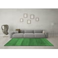 thumbnail image 3 of Ahgly Company Indoor Round Abstract Emerald Green Modern Area Rugs, 8' Round, 3 of 4