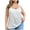 White, variant on Womens Pleated Camisoles with Built-in Padded Bra Flowing Tanks Off Shoulder Tank Trendy Tops Gray XXXXXL