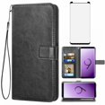 thumbnail image 1 of Mobile Phone Cover for Samsung S9, Cover Premium Pu Leather Tpu Flip Cover Magnetic Closure Card Compartment Stand Function Wallet with Lanyard Protective Cover, 1 of 5