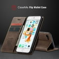 thumbnail image 3 of iPhone 6s Wallet Case, iPhone 6 Case,Shockproof Premium Leather Magnetic Flip Folio Stand Protective Cover,Coffee, 3 of 9