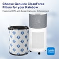 thumbnail image 4 of CleanForce AllerSync MaxPure H13 True HEPA Air Filter for Rainbow Series, filters Dust, Somke, Allergens, Pollen, Pet Hair Dander and Odors, 4 of 9