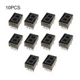 thumbnail image 4 of Cateissary 10 Pieces Digital Tube 0.56 Inch 10 DIY Bit 5611AH Pin LED Common 1 Segment Home 7 Red Cathode Appliances Display Electrónica miscelánea, 4 of 6