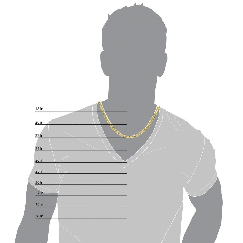 The Diamond Deal Mens 14k Hollow Yellow Gold 4.4mm Shiny Hollow Cuban Comfort Curb Cuban Chain Necklace For men for Pendants and Charms with Lobster-Claw Clasp ( 18", 20" 22" or 24 inch)