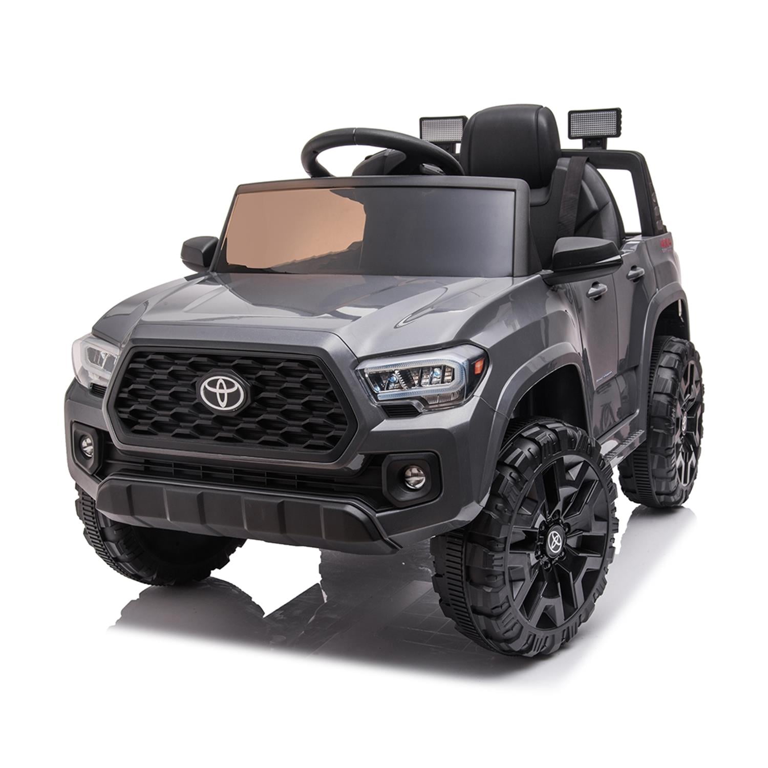 CIPACHO 12V Electric Cars for Kids, Licensed Toyota Tacoma Ride On Car, Remote Control Truck Car for Boys Girls, Battery Powered Kids' Vehicles with MP3, FM, LED Lights, Gray CIPACHO 12V Electric Cars for Kids, Licensed Toyota Tacoma Ride On Car, Remote Control Truck Car for Boys Girls, Battery Powered Kids' Vehicles with MP3, FM, LED Lights, Gray