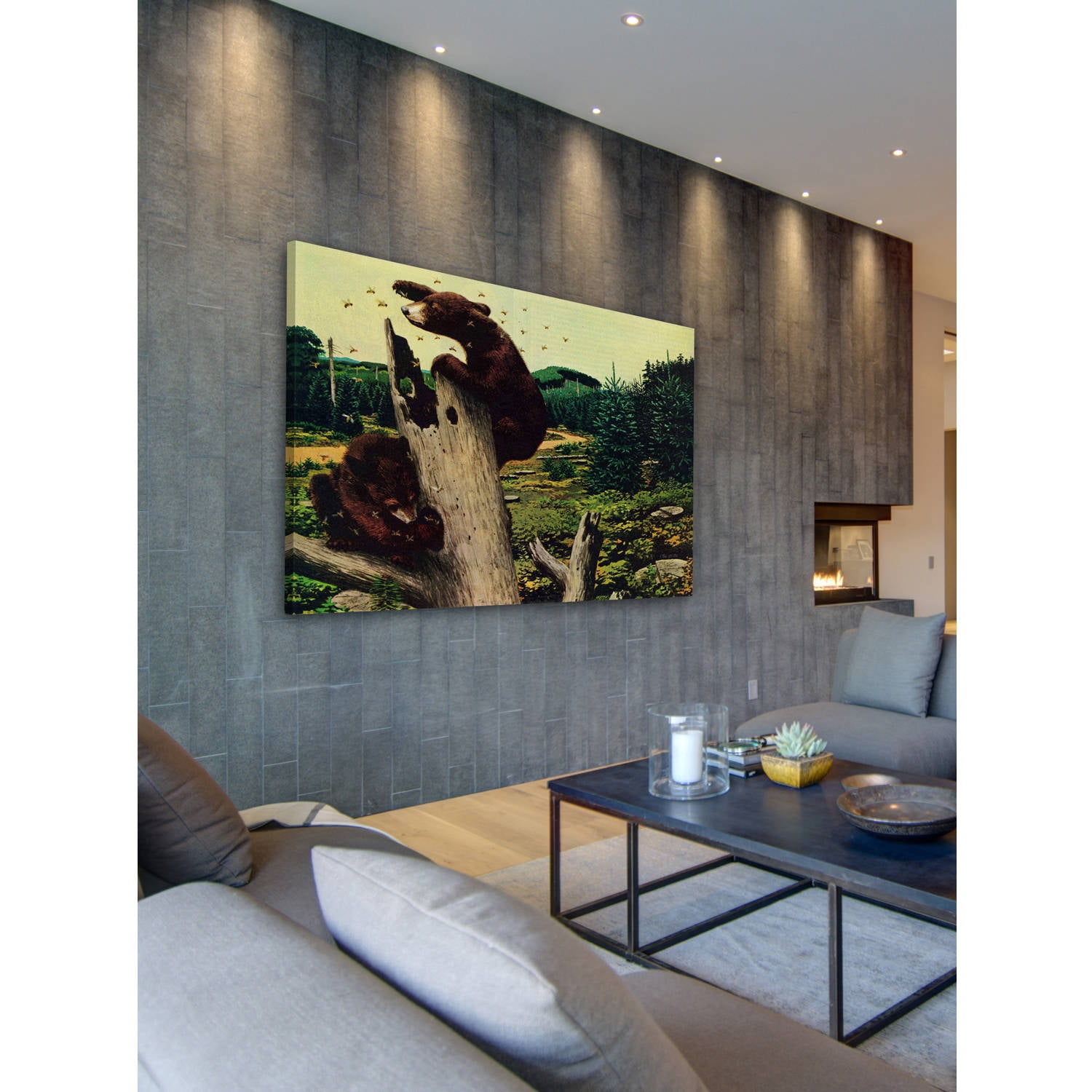 "Honey Bears" Painting Print on Wrapped Canvas