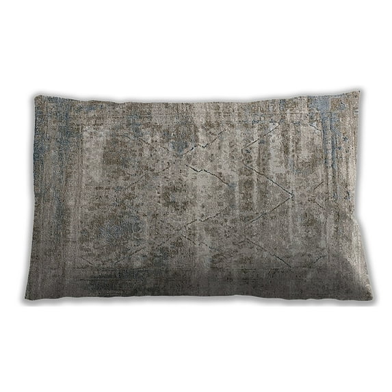 Ahgly Company Indoor Rectangular Mid-Century Modern Lumbar Throw Pillow, 13 inch by 19 inch