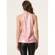 thumbnail image 3 of Sparkle sin mangas halter top para mujer fiesta club cóctel chaleco camisa tanque camisola top Rosa L, 3 of 6