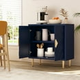 thumbnail image 6 of HLR Modern Accent Storage Cabinet with 2 Doors, Kitchen Buffet Sideboard for Dining Room, Blue, 6 of 8
