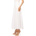 thumbnail image 3 of Women's Casual Solid High Waisted Flare A-line Long Skirt with Elastic Waistband, 3 of 6
